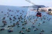 Le téléphérique Hon Thom, le plus long téléphérique transocéanique du monde, est situé dans la zone économique spéciale de Phu Quoc (province d'An Giang). Photo : VNA