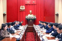 Lors de la réception. Photo : VNA