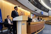 Lors de la 34ᵉ session de l'OMI, le vice-ministre de la Construction, Nguyên Xuan Sang, a prononcé un discours important, témoignant du ferme engagement du Vietnam en matière de sécurité, d'environnement et de promotion d'un développement maritime durable. Photo : Nhandan.com