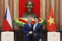 Le président Luong Cuong (droite) reçoit le président du Sénat tchèque Milos Vystrcil. Photo: VNA