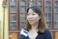 Nguyen Thi Thu Huyen, cheffe du bureau de l’Association des Vietnamiens de Vientiane. Photo : VNA