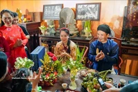 Un stand d’exposition lors de l’événement. Photo: VNA