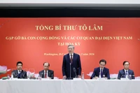 Le secrétaire général To Lam s'exprime. Photo: VNA