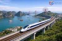 Une simulation du trafic ferroviaire. Photo : Journal Quang Ninh en ligne