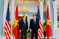 Le ministre des Affaires étrangères du Vietnam Le Hoai Trung et le secrétaire d'État américain Marco Rubio (droite). Photo: ministère des Affaires étrangères