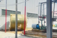 La déflagration d’un réservoir d’acide survenue le 9 novembre à la Société par actions HC Bao Lâm. Photo: VNA