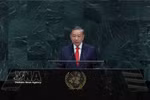 Le secrétaire général du Parti communiste du Vietnam et président de la République, To Lam prononce un discours au débat général de haut niveau de la 81e session de l’Assemblée générale de l’ONU. Photo: VNA