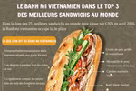 Le Banh mi vietnamien dans le top 3 des meilleurs sandwichs au monde