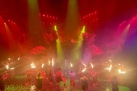 Les effets du feu ont suscité l’enthousiasme du public. Photo : VNA