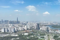 Biens immobiliers dans le centre-ville de Hô Chi Minh-Ville. Photo : cafebiz.vn