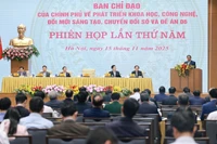 La 5e réunion du Comité de pilotage gouvernemental pour le développement de la science et de la technologie, de l’innovation, de la transformation numérique et du Projet 06, à Hanoi, le 15 novembre 2025. Photo : VNA