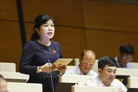 La députée Nguyên Thi Thu Hà, de la province de Quang Ninh. Photo: VNA
