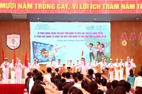 Vue d’ensemble de la cérémonie de lancement de la 55e édition du concours, à l’École secondaire Chu Van An, à Hanoi, le 19 décembre. Photo : VGP