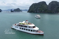 Croisière dans la baie de Bai Tu Long. Photo: VNA