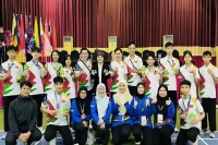 L'équipe vietnamienne de pencak silat. Le Vietnam s’illustre en athlétisme et en pencak silat aux Jeux scolaires de l'ASEAN 2025 à Brunei. Photo : bvhttdl.gov.vn