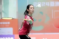 La jeune joueuse de badminton vietnamienne Nguyên Thi Thu Huyên enregistre la plus forte progression au classement mondial de l'année. Photo : BWF