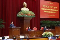 Le secrétaire général du Parti, Tô Lâm, s’exprime lors de la conférence nationale pour faire le bilan du travail d’inspection, de surveillance et de discipline. Photo: VNA