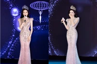 Nguyên Ngoc Kiêu Duy est prête à mettre toutes les chances de son côté pour gagner le concours Miss International 2025. Photo : tienphong.vn