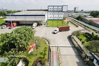 L'usine de FrieslandCampina à Ha Nam est l'une des pionnières en Asie à mettre en œuvre un modèle de production verte. Photo : VNA