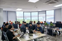 Une start-up de semi-conducteurs et d’IA en activité au Parc de logiciels n°2 de Dà Nang. Photo : VNA