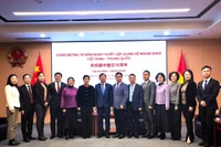 Cérémonie de commémoration du 76e anniversaire des relations vietnamo-chinoises à Chongqing. Photo : VNA