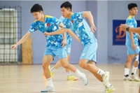 Des joueurs vietnamiens s'entraînent pour la Coupe d'Asie de futsal de l'AFC 2026. Photos : VFF