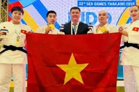 L'équipe vietnamienne de judo aux 33es Jeux d'Asie du Sud-Est, en Thaïlande.Photo: Délégation sportive vietnamienne)