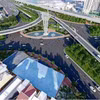 Vue en perspective de la ligne ferroviaire Thu Thiem - Long Thanh passant par le nœud ferroviaire d'An Phu (Hô-Chi-Minh-Ville). Photo : Département de la construction de la ville d'Ho Chi Minh-Ville.