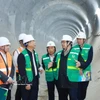 Dans la matinée du 22 février, correspondant au sixième jour de l’Année lunaire du Cheval 2026, le Premier ministre Pham Minh Chinh a effectué une inspection sur le chantier du chemin de fer urbain de Hanoï. Photo : VNA