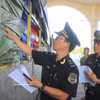 Au poste-frontière de Tinh Bien, dans la province d'An Giang. Photo: VNA
