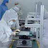Chaîne d'assemblage d'ordinateurs portables de la Sarl Heesung Electronics Vietnam. Photo : VNA