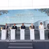 Lors de la cérémonie de mise en chantier et de lancement des travaux du système d’usines de café Trung Nguyên Legend. Photo : VNA