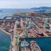 Le chantier naval HD Hyundai Vietnam dans la ZE de Vân Phong. Photo : https://nhandan.vn/