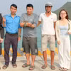 La tortue marine a été secourue par des pêcheurs locaux. Source : baoquangngai.vn