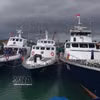 Un navire de patrouille indonésien chargé de détecter les activités de pêche illégale en mer. Photo: VNA