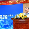 Le vice-Premier ministre permanent Pham Gia Tuc à la conférence. Photo : VNA