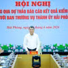 Le Premier ministre Le Minh Hung préside la réunion. Photo : VNA
