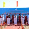Cérémonie de lancement du projet de relogement, de réinstallation et de libération des terrains destinés à la centrale nucléaire de Ninh Thuan 1. Photo: VNA