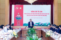 Le secrétaire général du Parti communiste du Vietnam, To Lam, s'exprime. Photo: VNA
