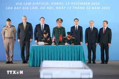 Cérémonie de signature pour le 171e rapatriement des ossements de militaires américains. Photo: VNA