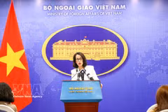 La porte-parole du ministère des Affaires étrangères, Pham Thu Hang. Photo : VNA
