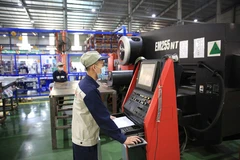 Système de machines de haute technologie de la société par actions Asia Industrial Engineering (district de Thuong Tin). Photo : hanoimoi.vn