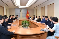 Le vice-Premier ministre a également discuté des questions liées à la construction d'une institution pour exploiter le centre financier international au Vietnam - Photo : VGP