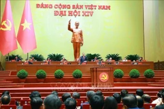 Lors du 14e Congrès national du Parti communiste du Vietnam. Photo : VNA