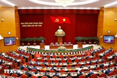 Séance d'ouverture du 13e Plénum du Comité central du Parti communiste du Vietnam. (Photo : VNA)