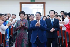 Le Premier ministre Pham Minh Chinh assiste au 27e Congrès de l'organisation du Parti de l'Agence vietnamienne d'information. Photo: VNA