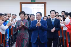 Le Premier ministre Pham Minh Chinh assiste au 27e Congrès de l'organisation du Parti de l'Agence vietnamienne d'information. Photo: VNA