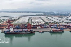 Le port international de Chu Lai est un centre logistique important dans la région des Hauts Plateaux du Centre. Photo : VNA 