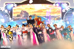 La 22e édition du Festival d’échange culturel Hoi An - Japon a débuté dans la soirée du 22 mai, sur la place maritime de Tam Thanh, située dans le quartier de Quang Phu, à Da Nang. Photo : dantri.com.vn