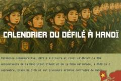 Calendrier du défilé à Hanoï 